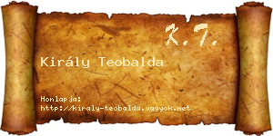 Király Teobalda névjegykártya